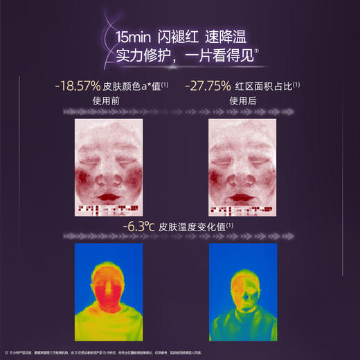 同频多重胶原修护敏感肌舒缓泛红保湿荷包蛋贴片面膜 1盒 【限时活动：赠：同款次抛1.6ml*5（5支装*1），到手5片面膜+次抛5支】 商品图2