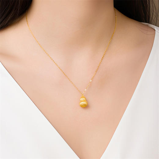 【新品首发】葫芦金刚黄金项链 金刚杵足金福禄套链女士礼物【按克计价黄金2】MEMORA诗普琳GN263501 商品图2