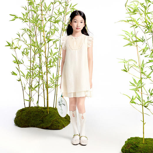 【实体店同款】女童短袖连衣裙夏季新款安奈儿童装AG523672 商品图3