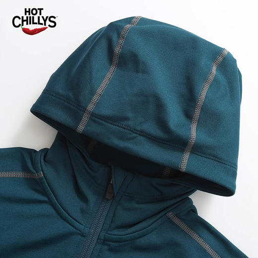 HOTCHILLYS热椒 女士8K磨毛连帽拼接上衣运动排汗层快干HCA9742 商品图3