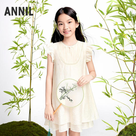【实体店同款】女童短袖连衣裙夏季新款安奈儿童装AG523672 商品图0