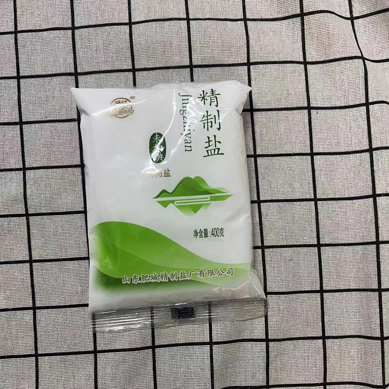 鲁祥精制盐（未加碘）400g