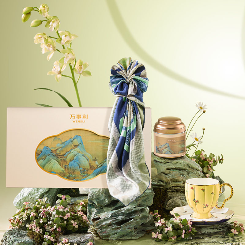 2026春茶《只此青绿·宋韵礼》丝瓷茶礼盒