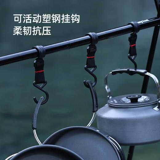 SunnyFeel山扉户外露营折叠置物架铝合金炊具挂架野餐三角支架子 商品图1