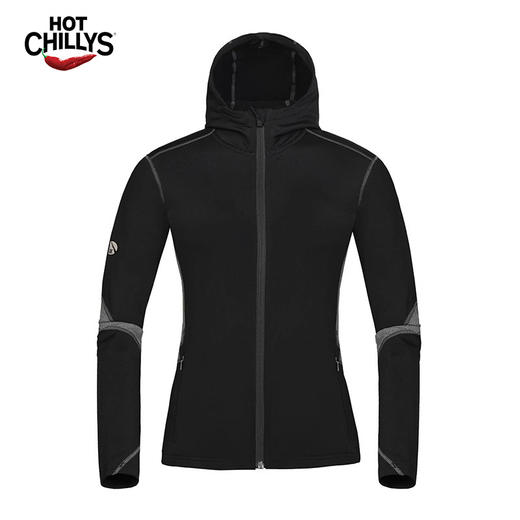 HOTCHILLYS热椒 女士8K磨毛连帽拼接上衣运动排汗层快干HCA9742 商品图1
