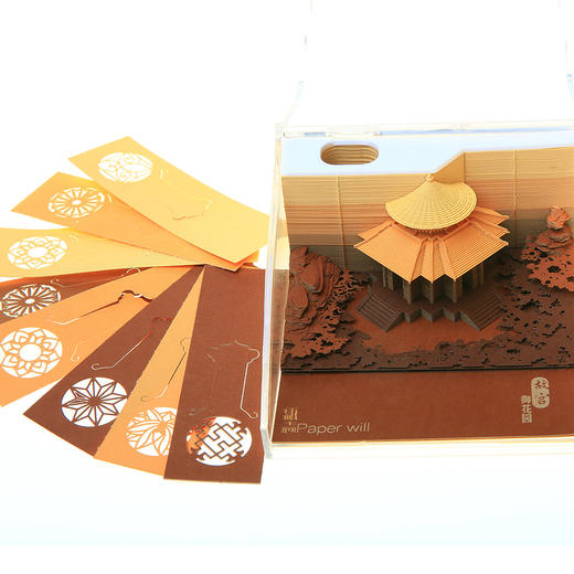 【故宫天坛立体纸雕可撕便签】 角楼祈年殿太和殿御花园春秋纸志便签 商品图11