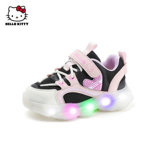 HelloKitty童鞋女童亮灯鞋春秋儿童运动鞋女孩网面鞋26-35 K4536850 商品图3