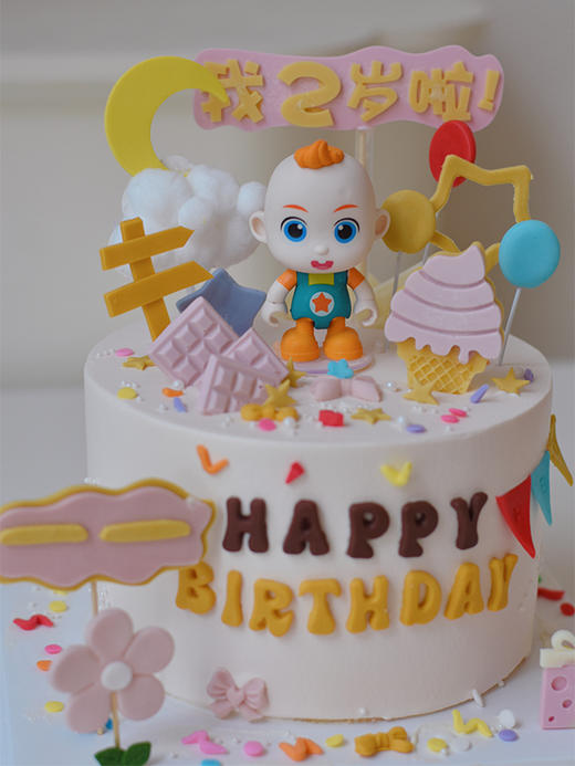 JoJo超级宝贝卡通主题款 - 千层生日蛋糕 （请提前预订） 商品图1