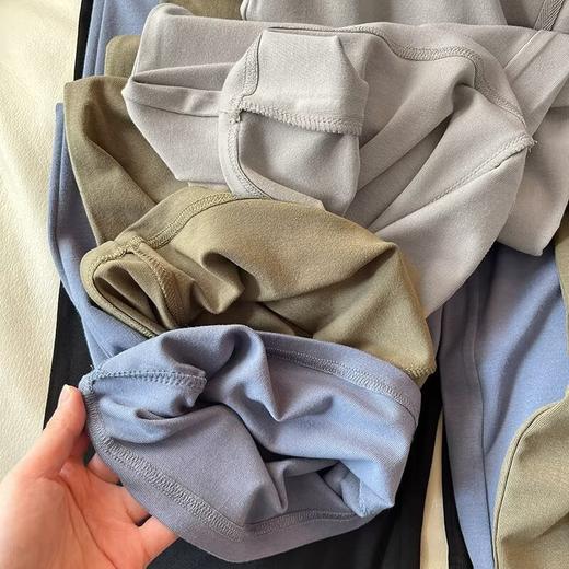 试衣间 25春季新款松紧磨毛高腰宽松垂感休闲九分阔腿裤女休闲裤！ 商品图3