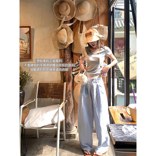 【169元任选2件】最后一波现货！2色慵懒阔腿休闲裤 商品图6