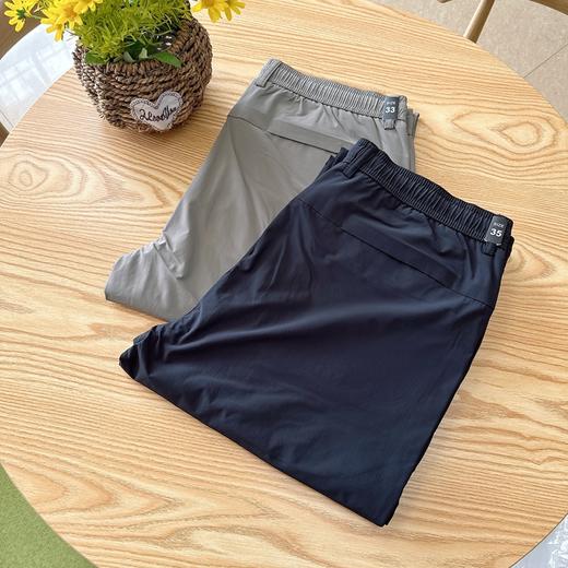 薄款夏季男士抽绳松紧腰速干透气直筒休闲长裤   YMXZ-95139* 商品图4