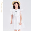 笛莎千与2025夏季新款女童时尚气质网纱拼接针织连衣裙 商品缩略图1