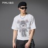 PINLI品立2025夏季新款小熊烫钻短袖T恤男士潮牌百搭纯棉体恤上衣BG252111004 商品缩略图0