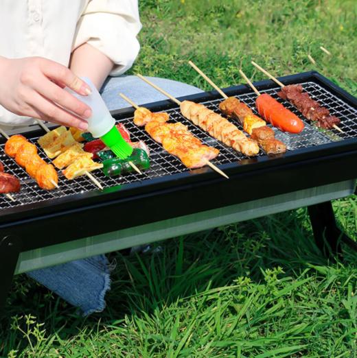 新鲜生活户外烧烤架 木碳烧烤炉 家用木炭烤炉 便携可折叠碳烤架 商品图0