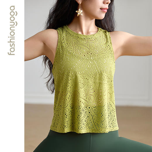 F13263腰果花圆领背心外搭 商品图3