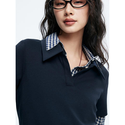 棉仓362601008-初棉50支丝芙珠地POLO法式剪刀翻领POLOT 商品图2