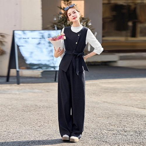 显瘦气质时尚收腰春季长袖洋气春季法式小众减龄轻熟款套装ARE5510 商品图1