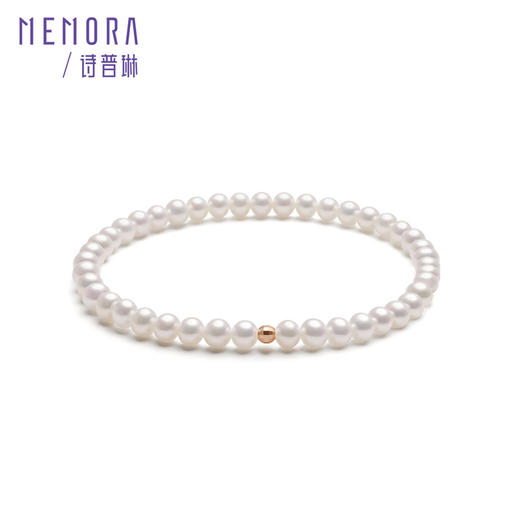 【积分抵值】珍珠手链 18k金珠手链女款叠戴珍珠手串女士礼物MEMORA诗普琳ZBE01201（线上专供） 商品图5