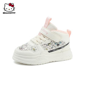 HelloKitty童鞋女童板鞋春秋儿童高帮鞋中大童休闲鞋26-37 K4536804