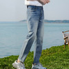 圣得西男士水洗牛仔裤秋季款新潮小脚时尚修身百搭休闲裤长裤子 商品缩略图3