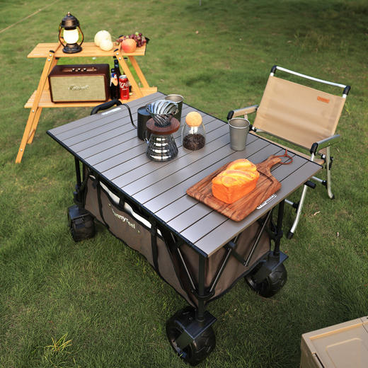 SunnyFeel山扉户外营地车野营折叠手推车_野餐车轻便折叠露营车 商品图2