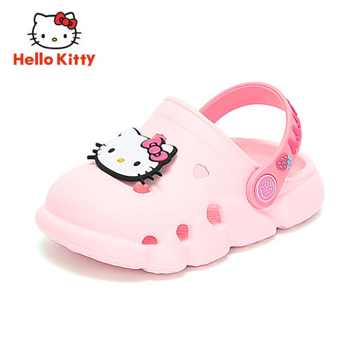 HelloKitty拖鞋女童家居包头洞洞鞋夏季儿童室内软底凉拖20-34 K1825509 商品图2