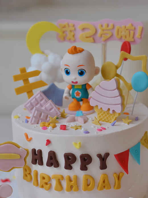 JoJo超级宝贝卡通主题款 - 千层生日蛋糕 （请提前预订） 商品图2