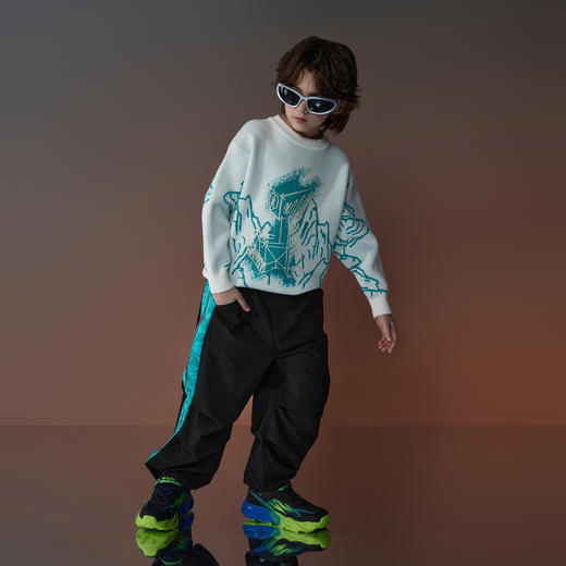 【秒】【MQD】【ONE兔联名】童装男童毛衣冬季款儿童圆领针织衫 商品图2