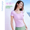 凡圣瑜伽木耳边圆领短袖FC15317 商品缩略图0