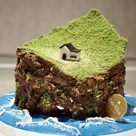 LITTLE WITCH 巧克力微景观岛屿蛋糕5寸