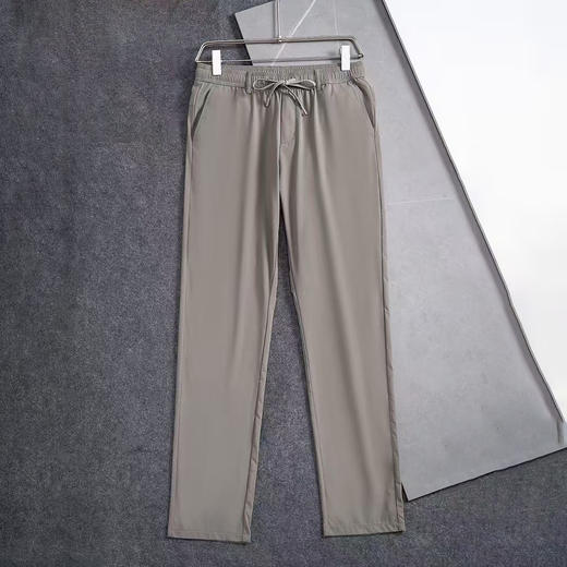 薄款夏季男士抽绳松紧腰速干透气直筒休闲长裤   YMXZ-95139* 商品图0