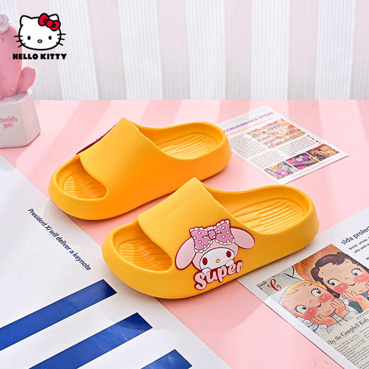 HelloKitty儿童拖鞋室内家居凉拖防滑三丽鸥美乐蒂一字拖24-39 KU5525865 商品图2