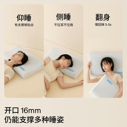 躺岛速睡枕贴合肩颈慢回弹记忆棉枕透气B型枕弧度设计枕高可选 商品图4