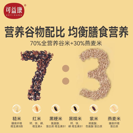 可益康五色糙米 颗粒饱满够新鲜  保留胚芽  米香浓有嚼劲 1000g 商品图6