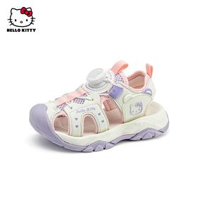 HelloKitty女童夏季包头防滑软底运动凉鞋儿童公主沙滩鞋28-35 K4526876