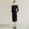 IWY/职业通勤女装高级感轻熟风连衣裙女黑白撞色翻领西装收腰包臀裙Q1295 商品缩略图0