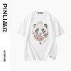 PINLI品立2025夏季新款男士熊猫烫钻圆领短袖T恤上衣BG252111007 商品缩略图3