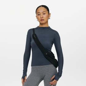 oneup运动防晒侧拉链长袖T恤