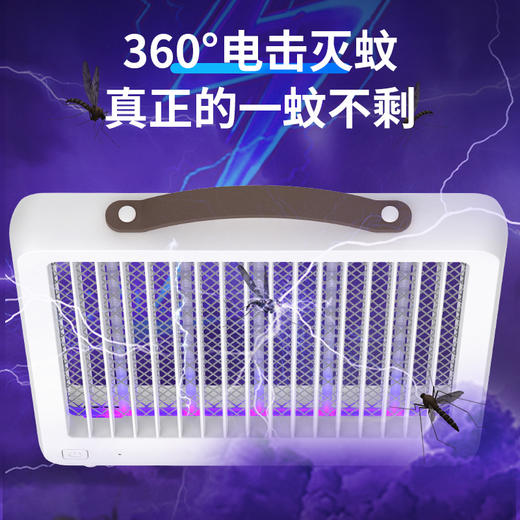 【充插两用；蚊蝇一网打尽！！！】家用驱蚊神器，360°电击灭蚊，全屋蚊虫无处可逃。真正的一蚊不剩，全屋清净安心，开启蚊蝇灭净新时代！ 商品图5