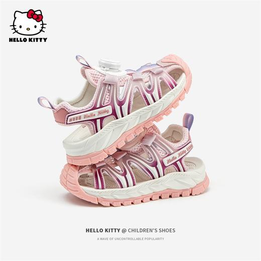 HelloKitty童鞋女童包头凉鞋夏季儿童大童沙滩鞋防滑26-35 K4526861 商品图1