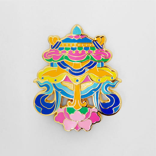 布达拉宫吉祥八宝冰箱贴/磁吸徽章（两用） 商品图4