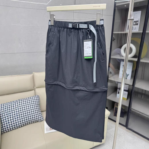 一裙两穿！可拆卸！2025新款松紧腰送腰带户外防泼水A字工装休闲半身裙女款！ 商品图2