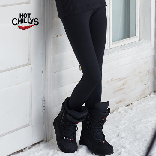 HOTCHILLYS热椒 女士8K磨毛运动长裤登山打底抑菌排汗HCA9846P 商品图3