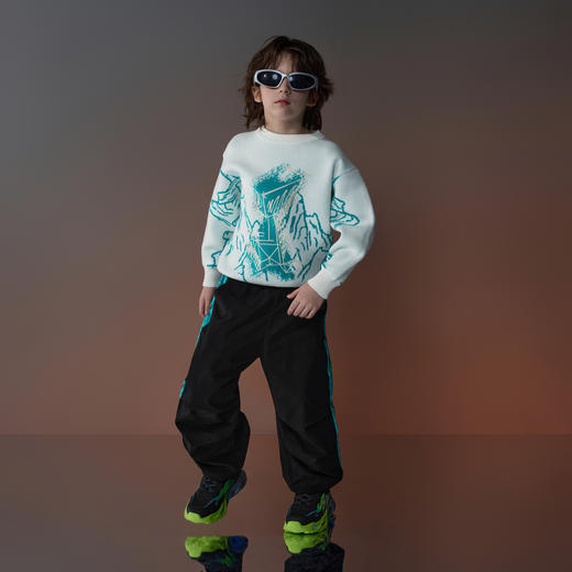 【秒】【MQD】【ONE兔联名】童装男童毛衣冬季款儿童圆领针织衫 商品图3