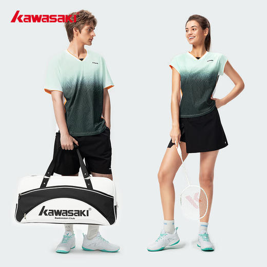 川崎 男女同款 运动短袖T恤 K1C02-C1005/K1C02-C2005 商品图6