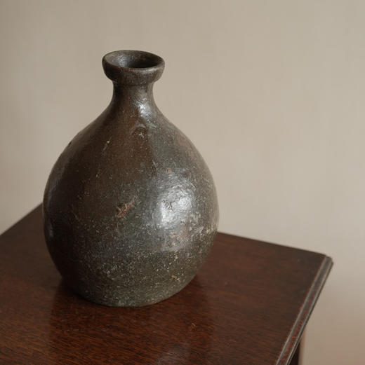 日本中古柴烧粗陶花器X0955 商品图2