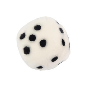 熊猫工厂 滚滚骰子游戏玩具纯手工皮羊毛绒玩偶趣味礼物