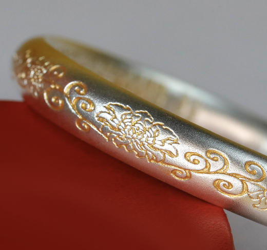 宝相心经银手镯！纯银35克！送礼好品！ 商品图5