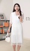 XL1XXL1臣禾	【刺绣真丝裙】  V领中长款连衣裙	JZ251020138 商品缩略图2