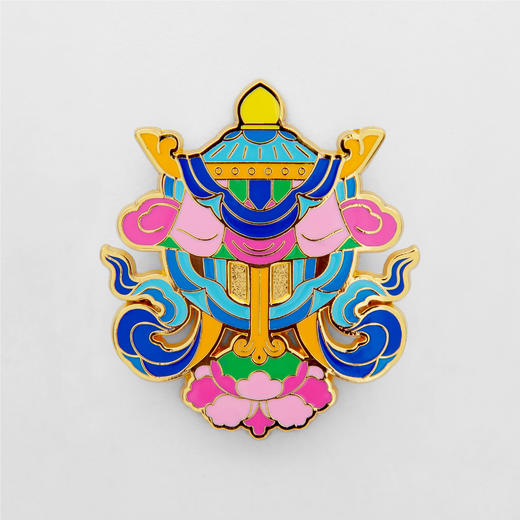 布达拉宫吉祥八宝冰箱贴/磁吸徽章（两用） 商品图3